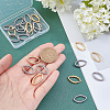 40Pcs 2 Colors 304 Stainless Steel Linking Rings STAS-UN0022-12-2