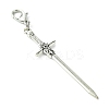 Alloy Sword Big Pendant Decoration X-HJEW-JM02179-4