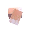 100Pcs Rectangle Gold Stamping Paper Necklace and Earring Display Cards PW-WG32565-10-1