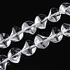Baking Paint Transparent Glass Beads Strands DGLA-N017-03J-1