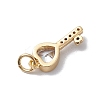 Brass Cubic Zirconia Pendants X-KK-E003-12G-2