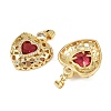 Brass Micro Pave Cubic Zirconia Pendants KK-S526-20G-A03-2