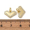 Brass Micro Pave Cubic Zirconia Pendants KK-P308-12G-3