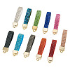 11Pcs 11 Colors Alloy Rhinestone Keychain Findings FIND-BT0001-38B-3