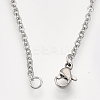Non-Tarnish 201 Stainless Steel Pendant Necklaces NJEW-T009-JN110-1-40-3