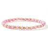 Plastic & Brass Beaded Stretch Bracelet for Women JP1152-5-1
