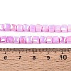 Anti-Tarnish Electroplate Glass Beads Strands GLAA-T025-4mm-10G-4