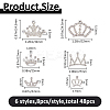 48Pcs 6 Styles DIY Jewelry Making Findings Kits FIND-FH0012-23-2