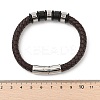 Braided Leather Cord Bracelets for Men BJEW-Z081-11P-02-5
