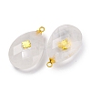Natural Quartz Crystal Pendants G-B089-01G-02-2