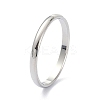 Non-Tarnish 2mm Polished Plain Dome Finger Ring for Girl Women RJEW-C012-05F-P-3