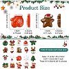 40Pcs 20 Styles Christmas Opaque Resin Decoden Cabochons RESI-YW0001-83-2