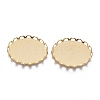 304 Stainless Steel Cabochon Settings X-STAS-P249-13A-G-1