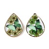 Transparent Epoxy Resin Pendants RESI-T059-20C-1
