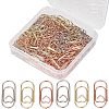 150Pcs 3 Colors Carbon Steel Paper Clips FIND-CP0001-50A-1