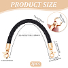 PU Imitation Leather Braided Bag Handles DIY-WH0366-41A-2