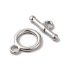 Non-Tarnish 304 Stainless Steel Toggle Clasps STAS-H212-19P-2