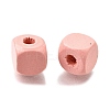 Spray Painted Wooden Beads WOOD-P021-01C-25-2