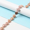 Natural Pink Ocean Jasper/Ocean Agate Beads Strands G-D475-02F-4