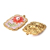304 Stainless Steel Enamel Pendants STAS-Z145-11G-04-2