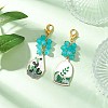 2Pcs Alloy Enamel Pendant Decorations HJEW-JM03287-1