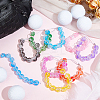 9Pcs 9 Colors Elastic Cords and Acrylic Golf Beads Count Stroke Score Counter HJEW-DR00083-4