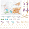 DIY Resin Mermaid Tail Shape Earring Making Kits DIY-PH0010-66-1