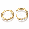 201 Stainless Steel Huggie Hoop Earrings STAS-S079-162C-G-4