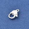 Heart Brass Lobster Claw Clasps KK-Z147-16S-2