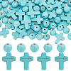 SUNNYCLUE 160Pcs 2 Styles Synthetic Turquoise Beads TURQ-SC0001-20C-1