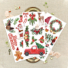 3 Sheets 3 Styles Christmas PVC Waterproof Decorative Stickers DIY-WH0404-017-2