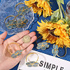 Flower Iron Enamel Napkin Rings AJEW-WH0077-019-3