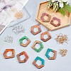 DIY Walnut Wooden Dangle Earring Making Kits DIY-OC0006-67-5