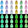 36Pcs 6 Colors Rabbit Luminous Resin Display Decorations DJEW-SZ0001-09-1