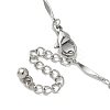 304 Stainless Steel Twisted Bar Chains Bracelet Making AJEW-JB01352-4