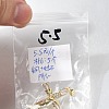 Brass Pave Clear Cubic Zirconia Pendants KK-M101-05G-04-4