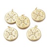 Brass Micro Pave Clear Cubic Zirconia Pendants ZIRC-I048-06G-1
