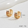 Luxurious Vintage Double Row Sparkling Colorful Zirconia Earrings for Women. AY4359-1-1