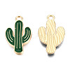 Light Gold Plated Alloy Pendants ENAM-T009-12A-1