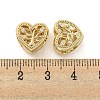 Rack Plating Brass Micro Pave Clear Cubic Zirconia Beads KK-P270-14G-3