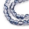 Baking Paint Transparent Glass Beads Strands DGLA-N011-4mm-08-3