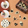 20Pcs 10 Styles Alloy Enamel Gothic Style Pendants PALLOY-SC0004-45C-3