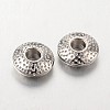 Tibetan Style Alloy Spacer Beads TIBEB-R011-P-FF-2