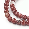 Natural Red Jasper Beads Strands LS-G-F348-02-6mm-3