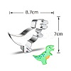 Non-Tarnish DIY 430 Stainless Steel Dinosaur-shaped Cutter Candlestick Candle Molds CAND-PW0001-515I-1