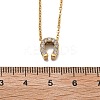 304 Stainless Steel Crystal Rhinestone Pendant Cable Chain Necklaces for Women NJEW-C062-01B-G-5