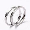 304 Stainless Steel Finger Rings Sets RJEW-F110-09P-1