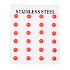 Tarnish Resistant 304 Stainless Steel Spray Painted Stud Earrings EJEW-H353-07-C-1
