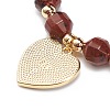 Natural Brecciated Jasper Stretch Bracelet BJEW-JB08525-02-5