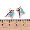 Alloy Enamel Pendants X-ENAM-R149-08B-G-3